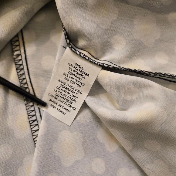 Smak Parlour Retro 60s Black Daisy Polka Dot Mod Shift Dress SP037 Womens 1X NEW - Picture 5 of 5